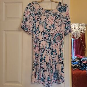 Lilly Pulitzer Floral Print Jumpsuit M
